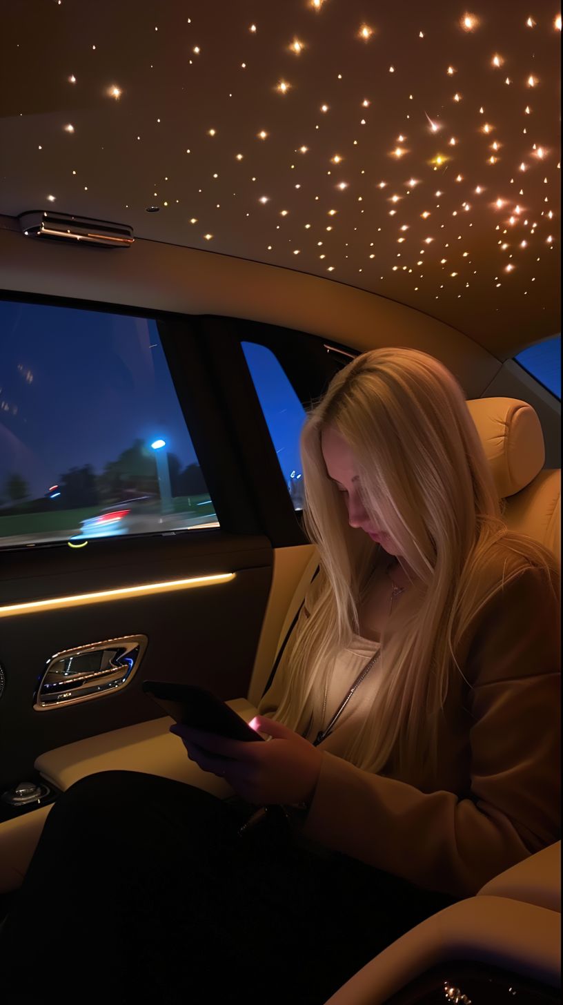 Sterrenhemel in auto